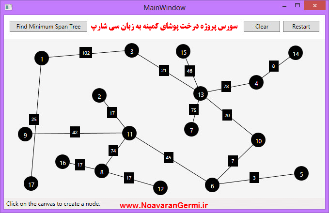تصویر drakht.poshai.kaminh2_Csharp2 تصویر drakht.poshai.kaminh2_Csharp2 سورس پروژه درخت پوشای کمینه با الگوریتم کروسکال به زبان سی شارپ #C