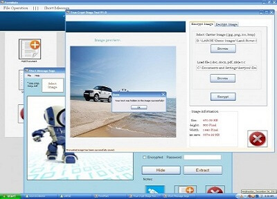 استگانوگرافی در تصاویر با استفاده از الگوریتم SDSA به زبان #C
