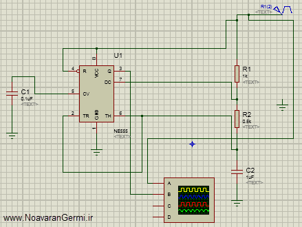 تصویر proteus-impedance-matching_20645_2 تصویر proteus-impedance-matching_20645_2 طراحی مدار تطبیق امپدانسی با تایمر 555 در پروتئوس به همراه گزارش کار