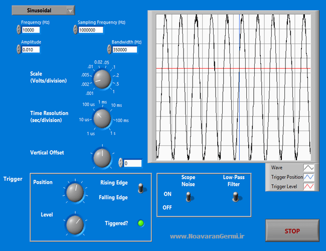 تصویر oscilloscope-simulation-labview_22587_5 تصویر oscilloscope-simulation-labview_22587_5 شبیه سازی دستگاه اندازه گیری اسیلوسکوپ یا نوسان نما (Oscilloscope) با نرم افزار LabVIEW